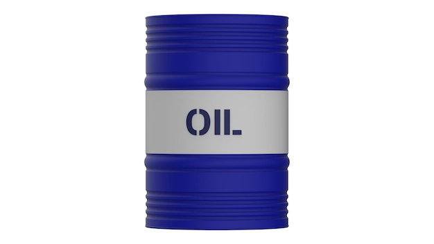 Oil barrel isolated on white background 3d illustration image