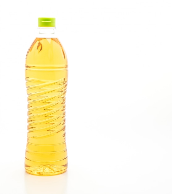 oil bottle on white background