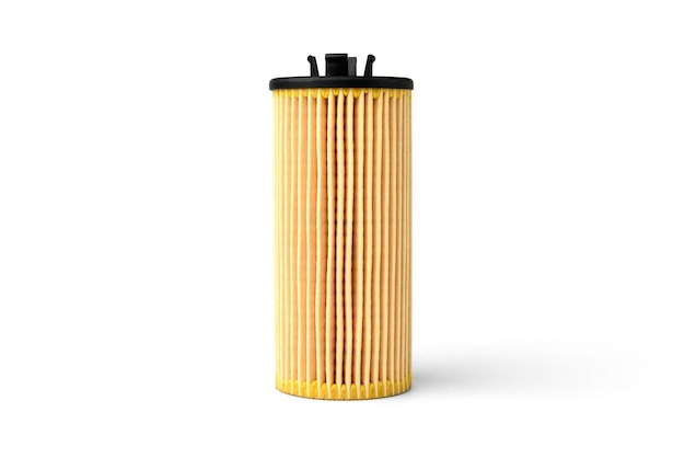 Oil car filter isolated on white background.