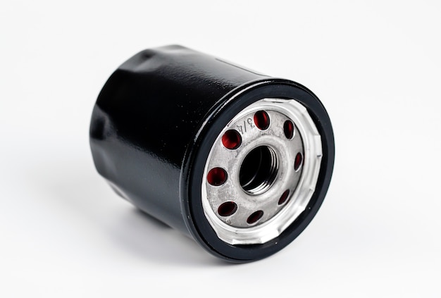 oil filter for replacement on white backgroundcar distance maintenance