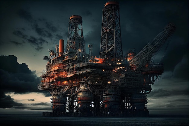 Oil and gas industry AI Generated