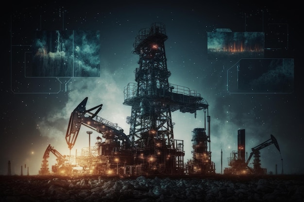 Photo oil gas industry business generative ai