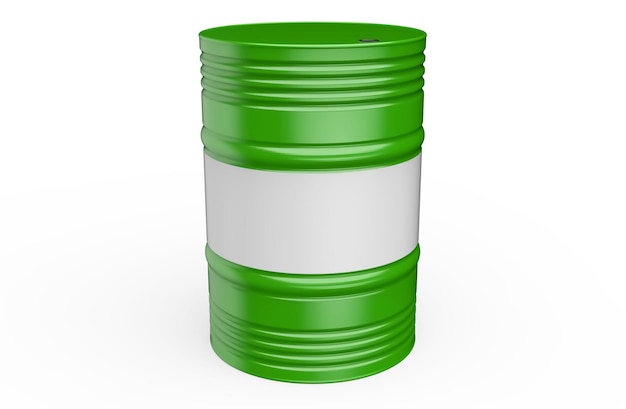 Oil industry metal containers illustration 3d rendering