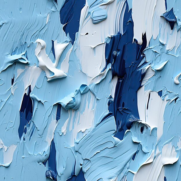 Oil Paint Blue Strokes Artistic Texture