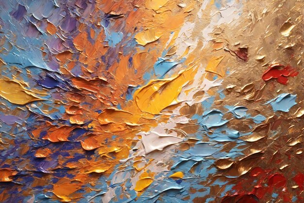 Oil Paint Strokes Texture Background Oil Paint Strokes Abstract Colorful Paint Stroks Background Ai Generative