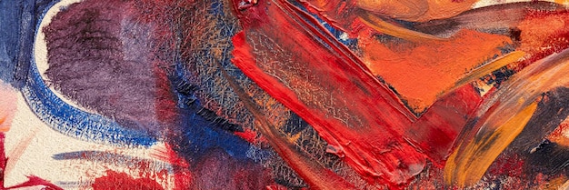 Photo oil painting abstract closeup of the painting colorful abstract painting background