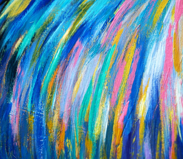  Oil painting colorful brush stroke abstract and texture. 