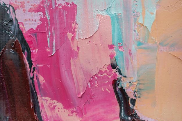 oil painting in multicolored tones conceptual abstract closeup of a painting by oil and palette