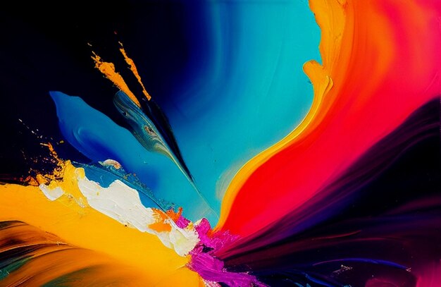 OIL PAINTING SPLASHING COLOR