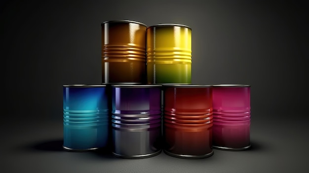 Oil price Bright color Generative Ai