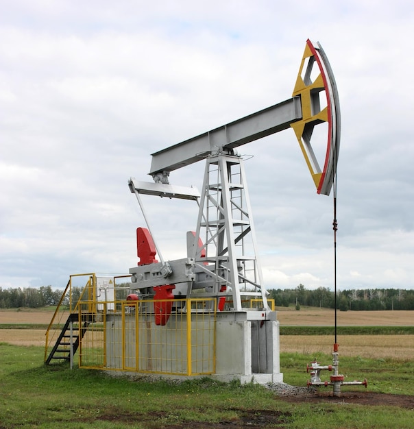 Photo oil pumpjack oil industry equipment