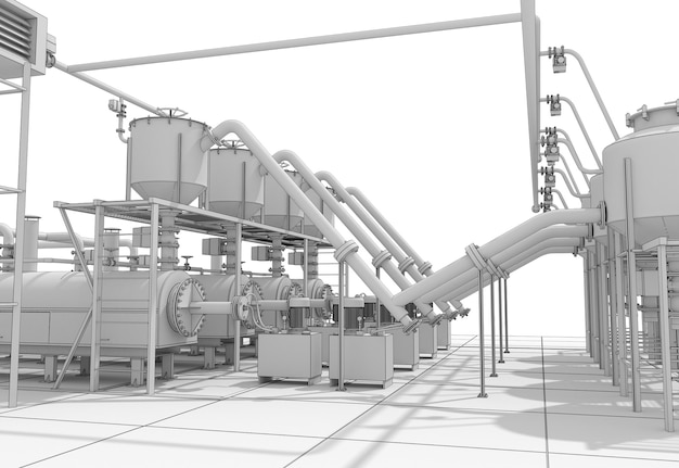 oil refinery, chemical production