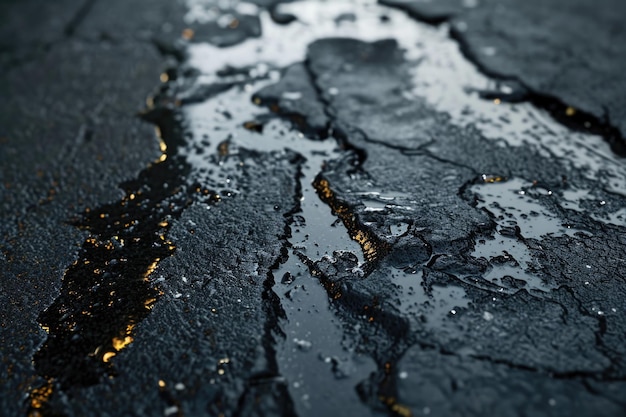 Foto chiazze d'olio su asfalto bagnato chiazze d'olio su asfalto bagnato chiazze d'olio su asfalto bagnato