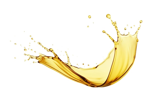 Photo oil splash isolated on a transparent background olive oil splashing splash of oily liquid