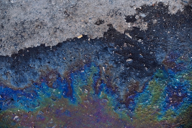 コンクリート床の油汚れ