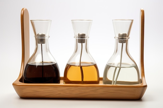 Oil and Vinegar Stand with Transparent Background AI