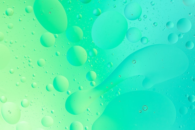 Photo oil on water macro photography of abstract colorful gradient background