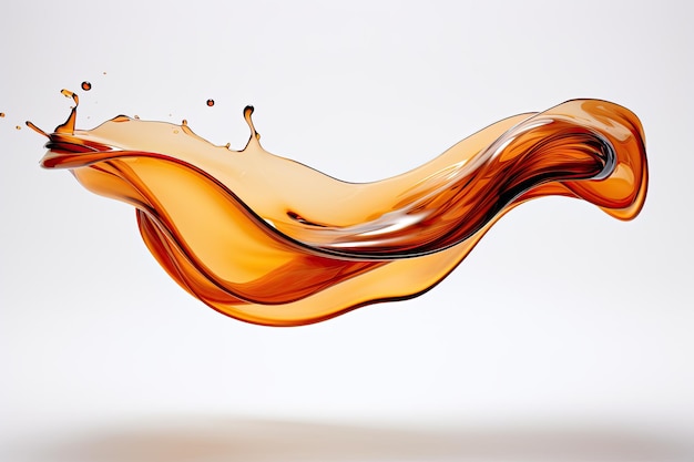 An oil wave depicted against a plain white backdrop