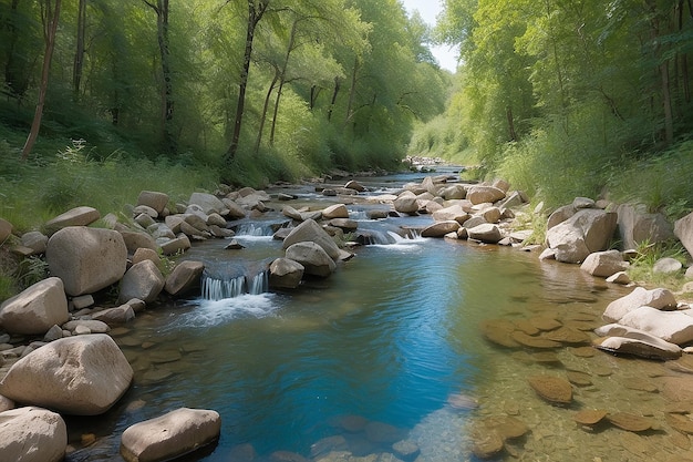 Photo oirase stream in summer