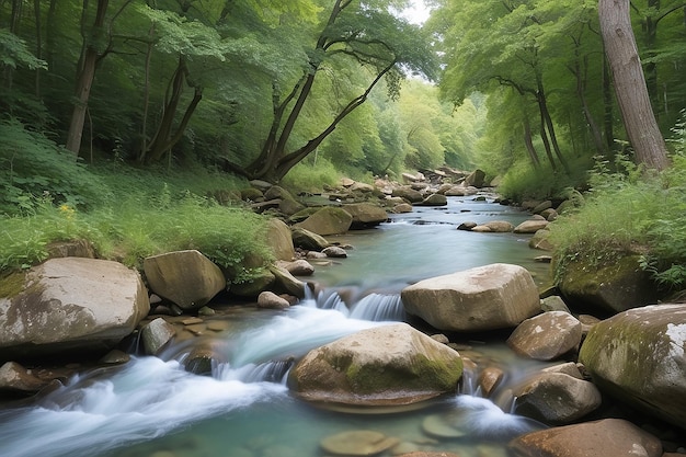 Photo oirase stream in summer