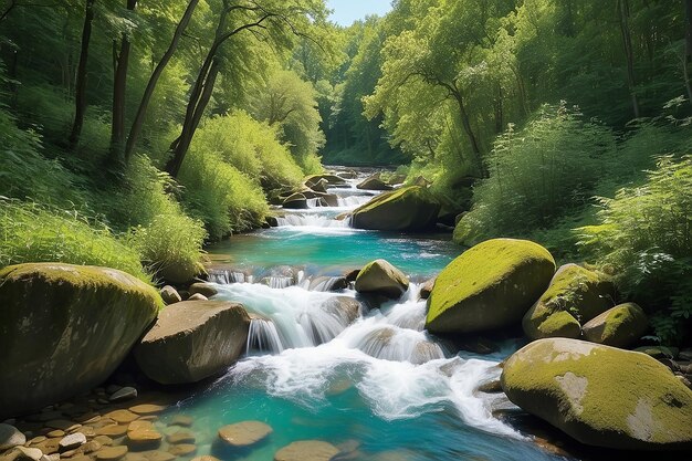 Oirase stream in summer