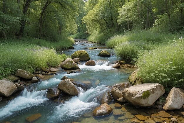 Photo oirase stream in summer