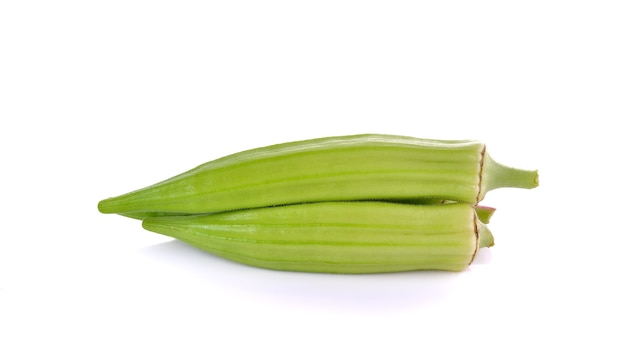 Okra, Gumbo, Lady's finger on white wall