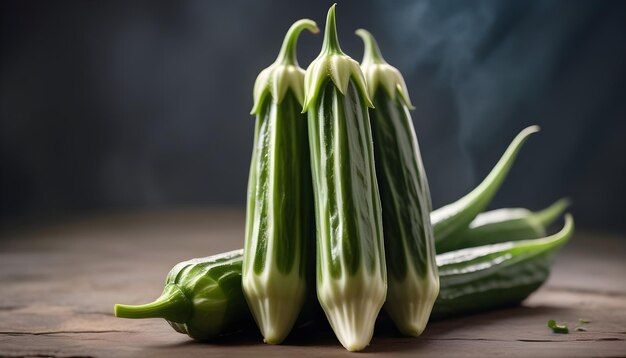 Okra plant