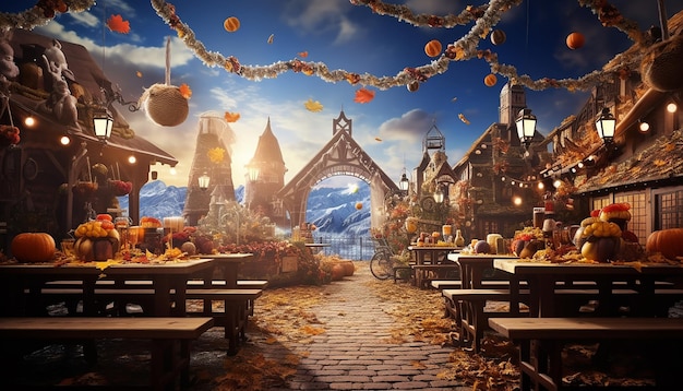 Oktoberfest background photography Creative beer concept