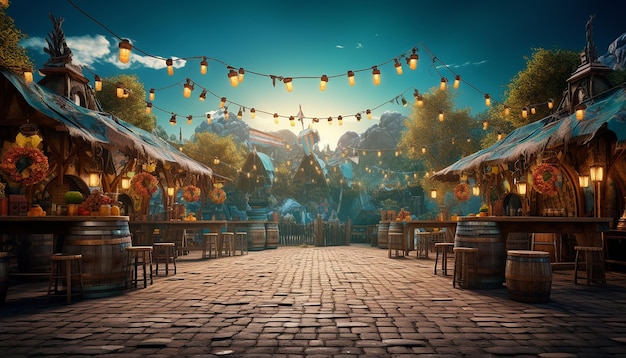 Oktoberfest background photography Creative beer concept