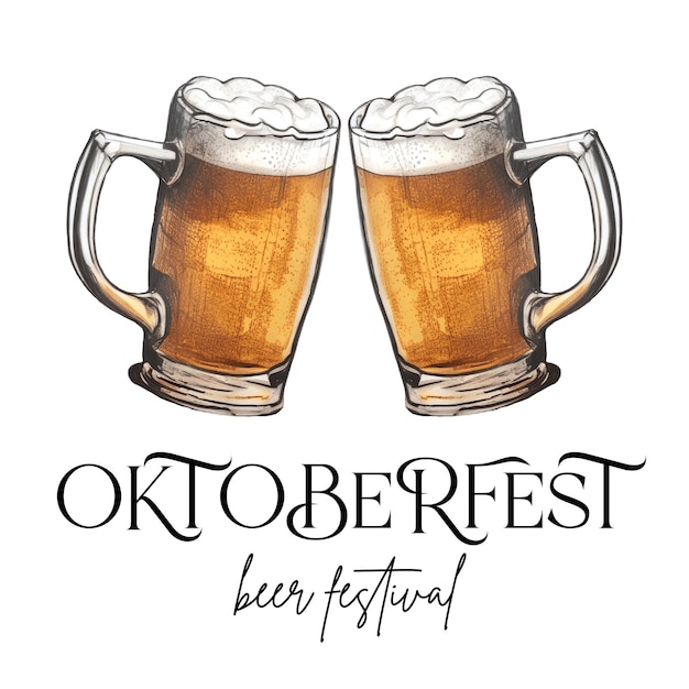 Photo oktoberfest beer festival t shirt design