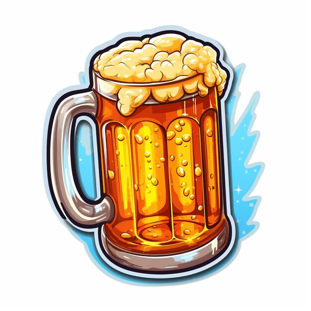 Oktoberfest beer with pretzel wheat and hops Ai generated