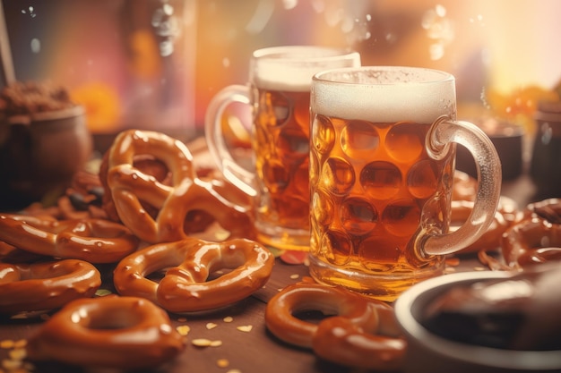 Oktoberfest bier poster Generate Ai