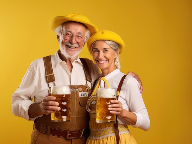 Oktoberfest couple man and woman