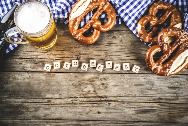 Foto concetto di cibo oktoberfest