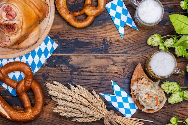 Foto sfondo vacanza dell'oktoberfest