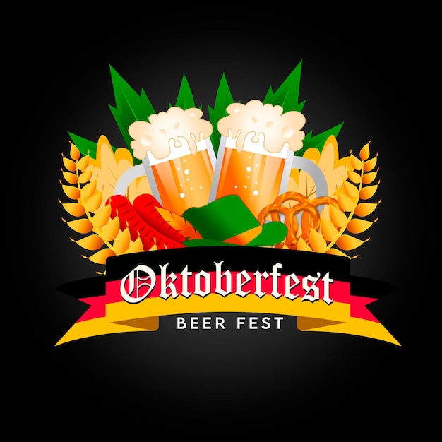 Photo oktoberfest-logo-black-gradient-background