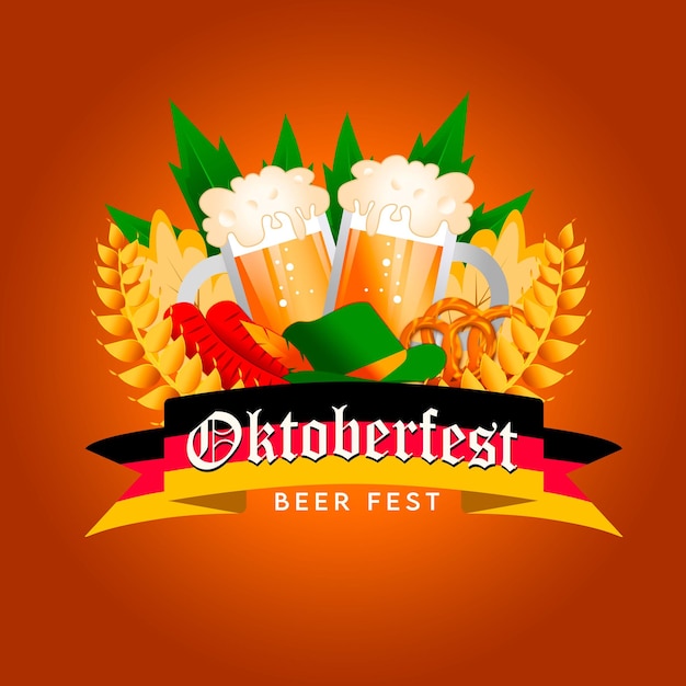 Photo oktoberfest-logo-gradient-brown-background