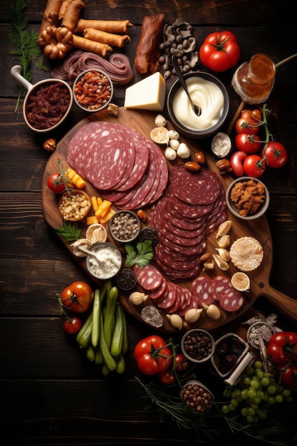 Foto oktoberfest gustosi snack alla birra del festival bavarese