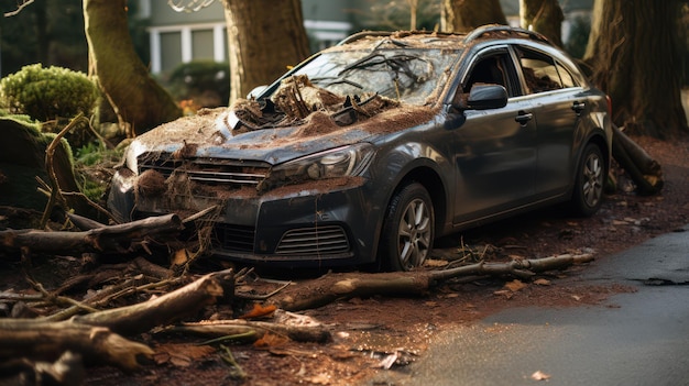 Old abandon car