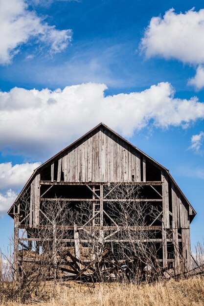 Photo old abandoned barn