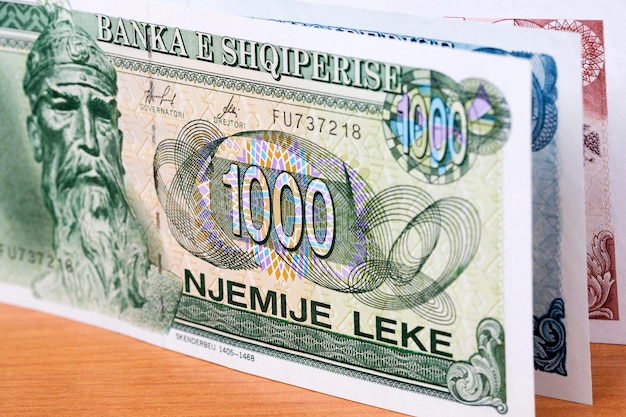 Old Albanian money a business background