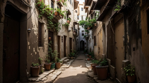 An old alley in an Arab neighborhood