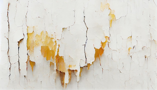 Old ancient cream and yellow plaster cracked peeled paint\
texture background wallpaper