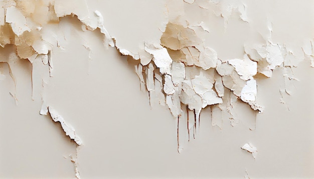 Old ancient cream and yellow plaster cracked peeled paint\
texture background wallpaper