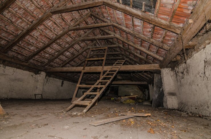 Photo old attic space
