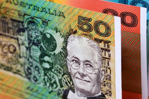 Old Australian dollars a business background