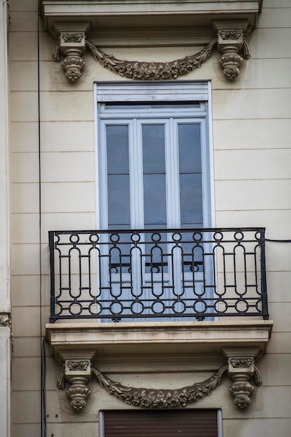 old balcony, Spanish city of Valencia, Mediterranean architecture