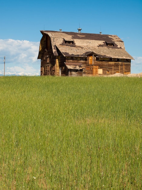 Old barn on abandoned ranch in Colorado.