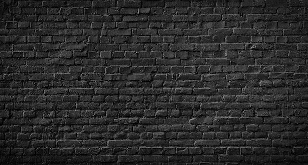 Старый фон и текстура черной кирпичной стены